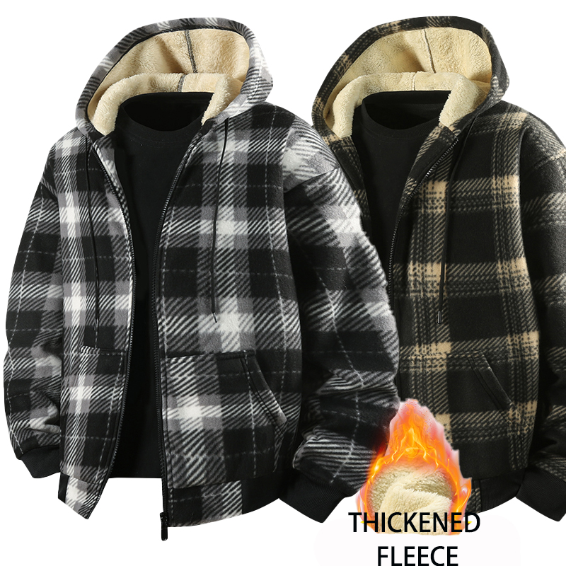Winter Clothing Pk - Nowa modna męska koszula-kurtka w kratę