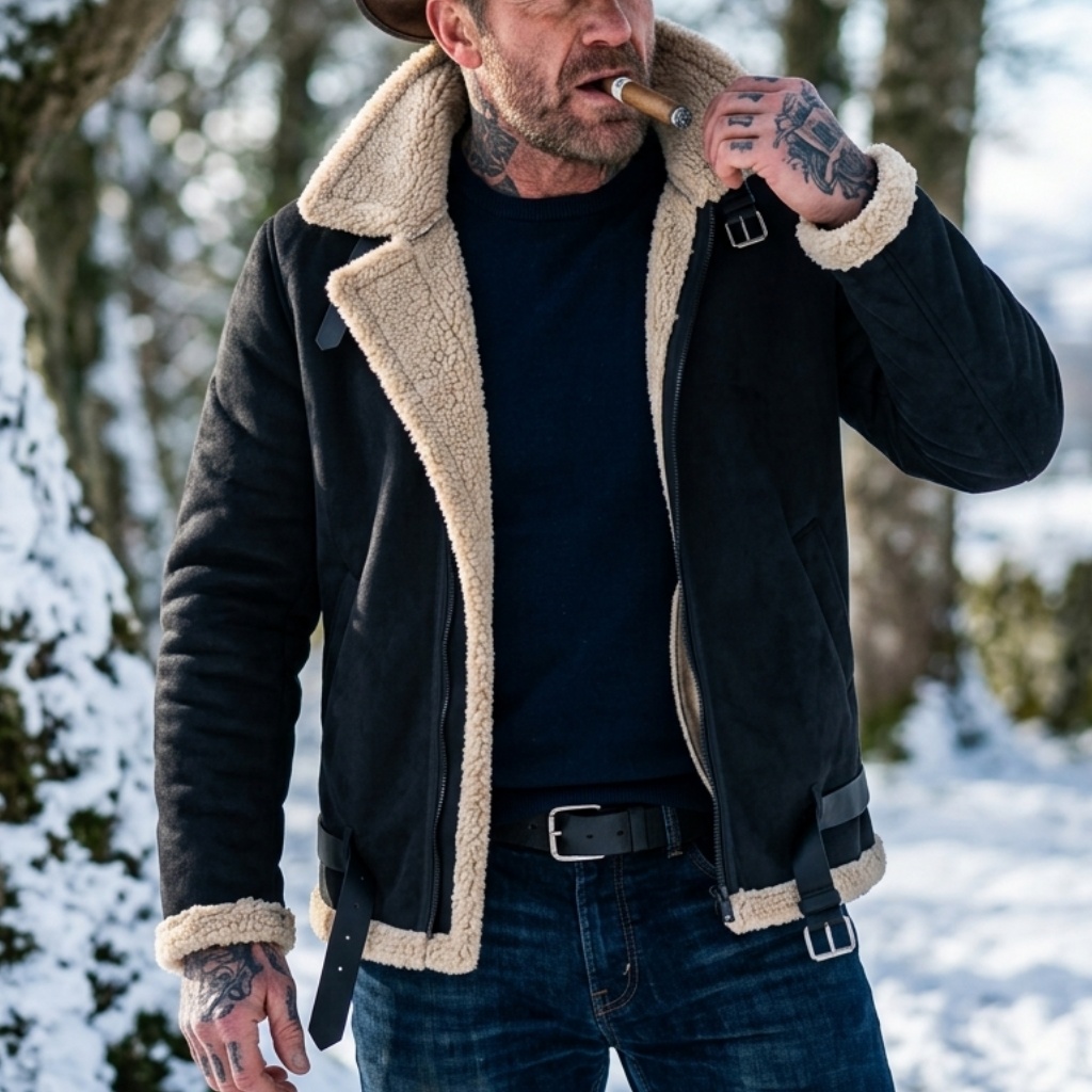 Męska zimowa kurtka z imitacji – Winter Clothing Hiking recenzja i cena